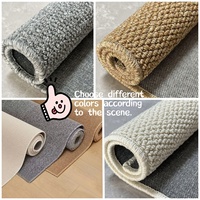 Tapis tissé en faux sisal de style minimaliste nordique, résistant aux taches, facile à nettoyer, pour entrée, chambre à coucher, intérieur