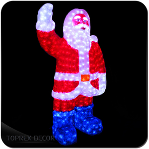 Babbo natale a grandezza naturale in metallo con decorazione a LED più venduta - Product Image 4