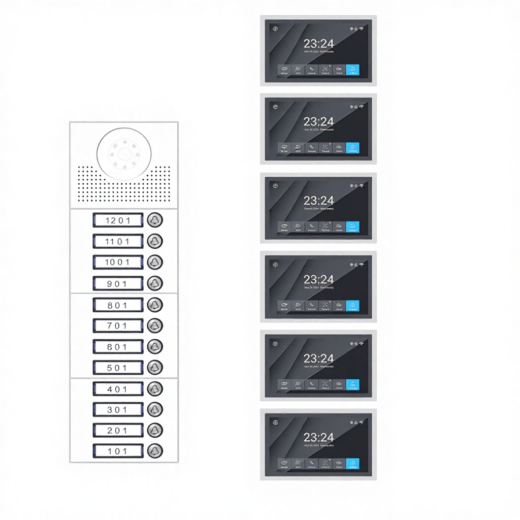12 indoor screen+1 outdoor unit