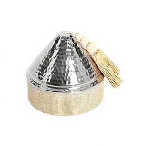 Superior quality wooden nuts server round shape customized size nuts dates server for wholesale supplier - Product Image 1