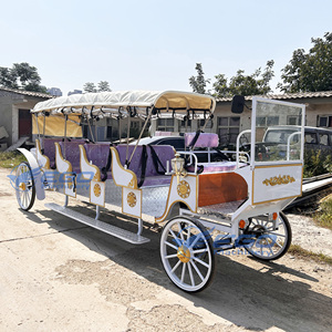 Charrette royale à chevaux, chariot de marathon, charrette à chevaux en forme de citrouille pour le tourisme, charrette électrique de tourisme, transport spécial - Product Image 3