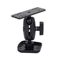 Support universel pour sondeur de pêche à rotule de 1,5 pouce, support d'ordinateur en plastique réglable et rotatif à 360 degrés