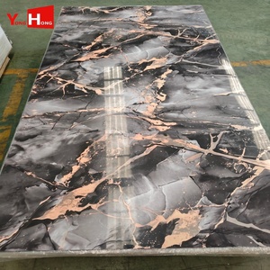 Panel de Pared Decorativo con Patrón Personalizado, Revestimiento de PVC con Efecto Mármol, Impresión 3D, Protección UV, <span class=keywords><strong>para</strong></span> Interiores - Product Image 1
