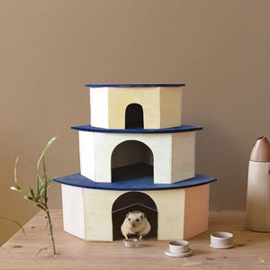 Toptan 3 boyutları Set moda ahşap <span class=keywords><strong>Hamster</strong></span> kafesleri çam ahşap küçük kemirgenler toplu fiyat için Pet House mevcut - Product Image 1