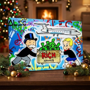 Rich Airways Nouvelle Peinture Murale sur Toile Grande Taille Art Déco <span class=keywords><strong>Moderne</strong></span> Décoration Intérieure Salon Chambre <span class=keywords><strong>Cadre</strong></span> Écologique - Product Image 1