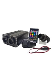 Kit de câbles à fibre optique pour machine à LED Twinkle Light Source Set RGBW Mobile App Voice Remote Control Car Full Sky Starry Sky Lamp Kit