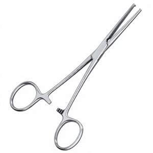 Kocher Hemostatic Forceps Straight Curved Tips Surgical <b>Clamp</b> for Hemostasis Manual Stainless Steel Instrument CE Certified - Product Image 4