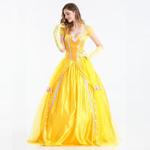 Disfraces <span class=keywords><strong>de</strong></span> fiesta <span class=keywords><strong>de</strong></span> Halloween para mujer, nueva moda, Cosplay para niñas, princesa Bella, Bella y Bestia, club nocturno, <span class=keywords><strong>Reina</strong></span>, vestidos largos - Product Image 4