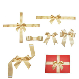 <span class=keywords><strong>Noeud</strong></span> <span class=keywords><strong>papillon</strong></span> de Noël double couche côtelé en polyester fait main pour <span class=keywords><strong>couture</strong></span>, emballage <span class=keywords><strong>DIY</strong></span>, décoration, vente en gros, boîte cadeau - Product Image 4