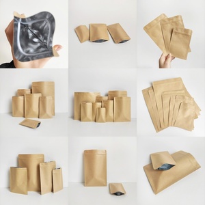 Bolsas Planas Personalizadas con Logotipo, Sellado de 3 Lados, Papel Kraft Metalizado, Forro de Papel de Aluminio, Cierre de Cremallera, <span class=keywords><strong>Sobres</strong></span> para Muestras de Semillas - Product Image 2