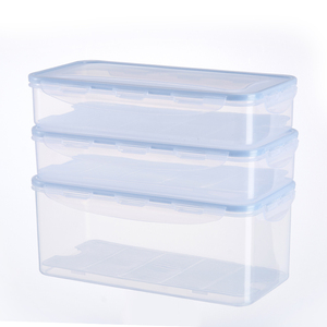 Caja de almacenamiento de alimentos multiusos de gran oferta con <span class=keywords><strong>rejilla</strong></span> de drenaje, cajón <span class=keywords><strong>para</strong></span> frutas y verduras, caja de mantenimiento fresco de alimentos de cocina apilable <span class=keywords><strong>para</strong></span> nevera - Product Image 6