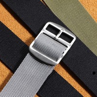 Bracelet de montre intelligente en nylon respirant de haute qualité, 20 mm, boucle en acier inoxydable réglable