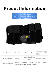Attelle <span class=keywords><strong>de</strong></span> genou médicale réglable et respirante en nylon Taijie TJ-KM032, type fixateur, pour usage domestique, du genou à la cheville - Product Image 6
