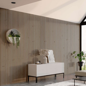 Pannello MDF Ignifugo per Rivestimento Murale, Pannello Acustico in Legno a Doghe con Pannello Acustico in PET, Pannello Fonoassorbente per Pareti - Product Image 5