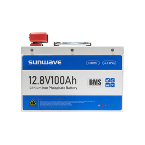 12.8V 100Ah batterie agli ioni di litio fosfato 50Ah 200Ah 250Ah 300Ah Solar Lifepo4 48V 24v 12.8V batteria al litio ferro fosfato - Product Image 1
