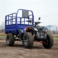 Quad agricole 4x4 250cc à refroidissement liquide avec benne basculante hydraulique et pneus résistants au boue pour terrains accidentés et plantations