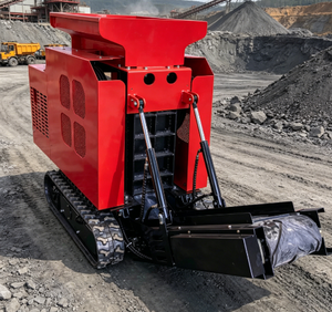 Mini concasseur de pierres HTJC325 avec moteur et pompe à engrenages pour usine de béton domestique et construction routière, compact, facile à utiliser, capacité max. 4t/h - Product Image 4