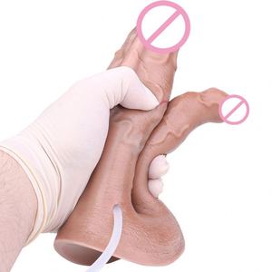 New Arrival Double Realistic Squirting <b>Dildo</b> with Suction Cup Anal <b>Dildo</b> for G-spot & Prostate Massage Adult Toy for Men - Product Image 3