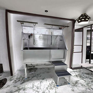 อ่างอาบน้ำไฟฟ้าสำหรับสัตว์เลี้ยงทำจากสแตนเลสสตีลหรูหราสำหรับใช้ในห้องน้ำสร้างด้วยเหล็กให้สุนัขเสริมสวย - Product Image 2