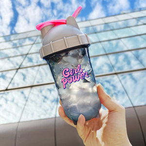 Custom Printed Stainless Steel Pressing Type Bpa Free Protein <b>Shaker</b> Drink <b>Bottle</b> for Back to School Gym Use - Product Image 3