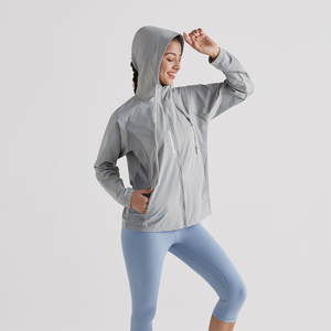 Sweat à capuche <span class=keywords><strong>anti</strong></span>-<span class=keywords><strong>UV</strong></span> UPF 50+ grande taille - T-shirt léger à manches longues à séchage rapide pour la course à pied, la randonnée, les activités de plein air et les trajets quotidiens - Product Image 5