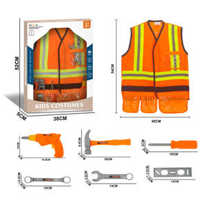 2025 <span class=keywords><strong>Police</strong></span> semblant jouer Costume jouets chapeau et <span class=keywords><strong>uniforme</strong></span> tenue pour Halloween habiller fête policier Costume jeu de rôle jouet - Product Image 2