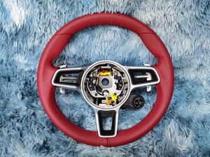 Volant de voiture en cuir rouge personnalisé pour <span class=keywords><strong>Porsche</strong></span> <span class=keywords><strong>Taycan</strong></span> J1 4 Turbo S <span class=keywords><strong>Cross</strong></span> GTS Sport Turismo Executive RWD <span class=keywords><strong>4S</strong></span> 2019 à maintenant - Product Image 4