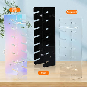 Vente en gros de support pliable pour casquette de baseball en acrylique Organisateur de boutique à domicile de 4mm sans installation 7 <span class=keywords><strong>Vitrine</strong></span> de baseball pour chapeaux - Product Image 4