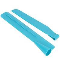 2 pièces Lisseur de gâteau en plastique réglable en hauteur, outil de pâtisserie pour le glaçage et le fondant