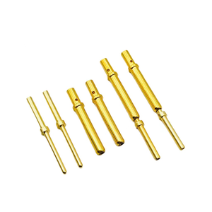 Factory Custom Brass Alloy <strong>Precision</strong> <strong>Turning</strong> Parts Electric Contact <strong>Pin</strong> for Connector - Product Image 2