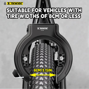 Verrou de cadre de vélo électrique à pneus larges ETOOK Stable 2,8/3,0 pouces - Product Image 1