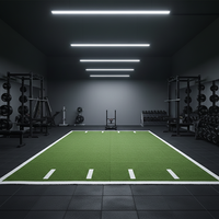 Hochdichte 100% PE Fitness-Bodenmatte Schlittenbahn für Innen- und Außenbereich Größe Logo Anpassbar Gym Kunstrasen für Wettkampfveranstaltungen