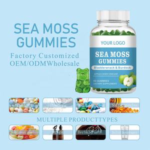 Gummies de mousse de mer OEM/ODM avec varech biologique, racine de bardane et <span class=keywords><strong>vinaigre</strong></span> de <span class=keywords><strong>cidre</strong></span> de pomme, 60 unités, énergie pour adultes - Product Image 2