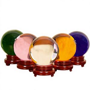 ลูกแก้วคริสตัลสีเหลือง ของตกแต่งสีขาว <span class=keywords><strong>แดง</strong></span> <span class=keywords><strong>ม่วง</strong></span> น้ำเงิน ชมพู แก้วใส ผลิตในจีน นำโชค หมุนได้ เปิดได้ ตกแต่งห้องนั่งเล่น - Product Image 1