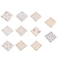 Couverture d'emmaillotage en mousseline 100 % coton, douce, grande, carrée, pour bébés garçons et filles, motif tricoté dessin animé, anti-acariens, 200 fils/cm², vente en gros