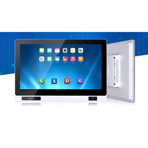 Komputer layar sentuh PC Panel kasar tahan air 24 inci dengan Webcam/pembaca kode QR NFC RFID RS232 RS485 untuk stasiun kerja IPC - Product Image 3