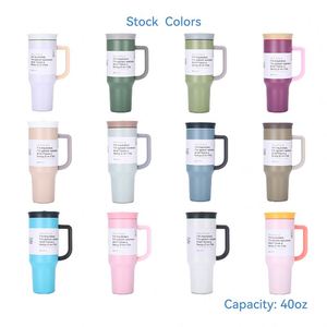 Custom New Style 40Oz Stainless Steel Stylish <b>Large</b> Capacity Vacuum Insulated Car Thermos Tumbler Mug <b>Cup</b> With Straw Handle - Product Image 2