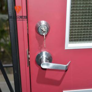 Porte en acier Mexin ignifugée, à âme creuse, avec quincaillerie, design moderne, surface finie pour usage intérieur/extérieur - Product Image 2