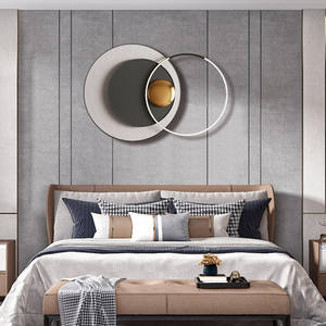 Arte de pared de Metal de diseño neoclásico, decoraciones para el hogar, accesorios colgantes, pintura moderna de lujo, decoración de fondo - Product Image 3