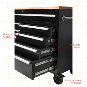 42 Inch Diy Tool Drawer Cart 9 Drawers Tool Cabinet Trolley Tool Case On Wheel