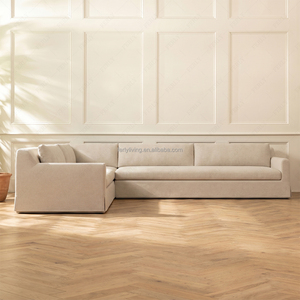 FERLY Set Divano Angolare a L con Bracciolo Sinistro, in Tessuto <span class=keywords><strong>Modena</strong></span>, con Braccioli a Binario e Rivestimento Sfoderabile, per un Comfort e un Supporto Lussuosi - Product Image 1