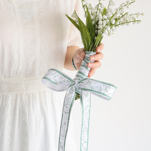 Nine-Colored Ribbon Floral Satin Ribbon 1-1/2 Inch Double Face Printed Craft Decoration Europe And America Style - Product Image 4