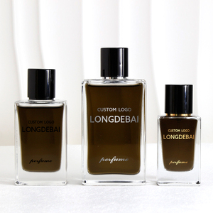 Flacon vaporisateur de parfum rectangulaire vide transparent personnalisé 30ml 50ml 100ml en verre avec emballage boîte - Product Image 4