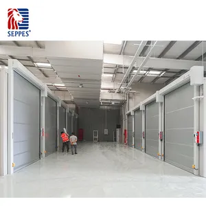 Modern Designed Automatic Rapid Roller Shutter Door High Speed Fast Rolling PVC Fabric Door For Industrial Use For Food Factory