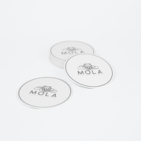 Sous-verres en papier personnalisés en gros, sous-verres absorbants pour restaurant, bar, café, hôtel