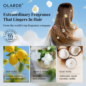 Shampooing et revitalisant réparateur à la kératine pour <span class=keywords><strong>cheveux</strong></span> plats et <span class=keywords><strong>gras</strong></span>, ajoute de l'épaisseur et de la force aux <span class=keywords><strong>cheveux</strong></span> secs et abîmés pour une brillance durable - Product Image 6