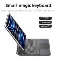Clavier Magique sans fil à charge rapide M5 compatible avec le nouvel iPad Pro 11/13 pouces 2025, avec contacts à broches et compatibilité MagSafe