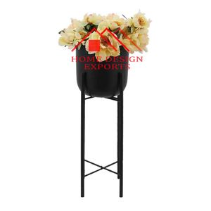 Jardinières modernes décoratives pour la maison avec supports pour le salon chambre à coucher Jardinières de balcon au design unique avec supports - Product Image 2