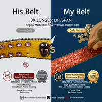 Ceinture inspirée de BB Simon, style punk, cowboy, rock, Y2K, streetwear, service personnalisé disponible