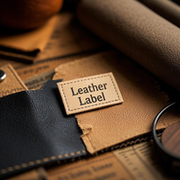 Écussons en cuir véritable gaufré avec logo personnalisé de première qualité pour chapeaux et vêtements Étiquette en cuir imprimé